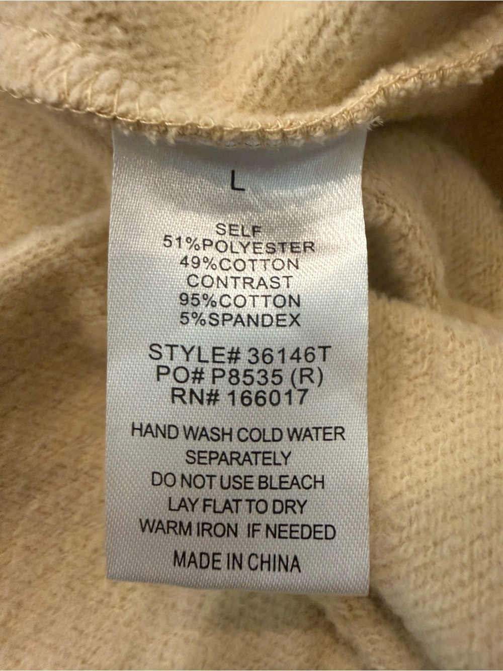 Blue B Howdy Western Graphic Sweatshirt Light Beige Size Large - Picture 4 of 7